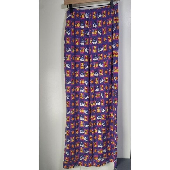 Disney Store Winnie the Pooh Women's Pajama Pants purple all over print Small - Picture 1 of 7